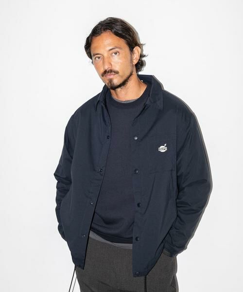 Sonny Label/サニーレーベル OOPS 裏フリースコーチジャケット ネイビー M Sonny Label/サニーレーベル OOPS 裏フリースコーチジャケット ネイビー M
