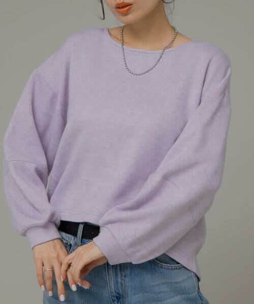 Sonny Label / サニーレーベル Tシャツ | ニットライクボリュームスリーブプルオーバー | 詳細1