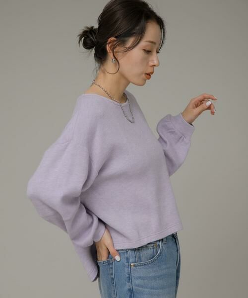 Sonny Label / サニーレーベル Tシャツ | ニットライクボリュームスリーブプルオーバー | 詳細4