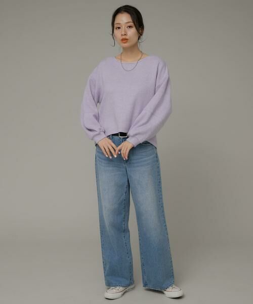 Sonny Label / サニーレーベル Tシャツ | ニットライクボリュームスリーブプルオーバー | 詳細6