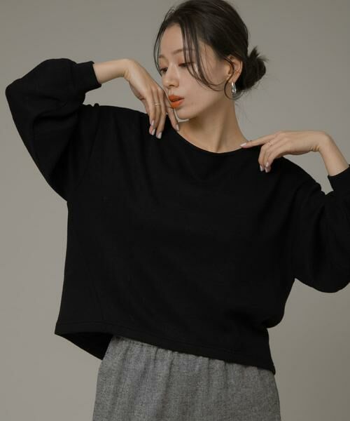 Sonny Label / サニーレーベル Tシャツ | ニットライクボリュームスリーブプルオーバー | 詳細17