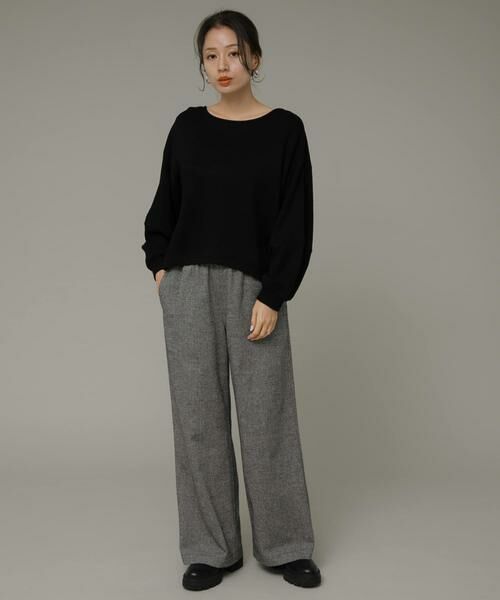 Sonny Label / サニーレーベル Tシャツ | ニットライクボリュームスリーブプルオーバー | 詳細21