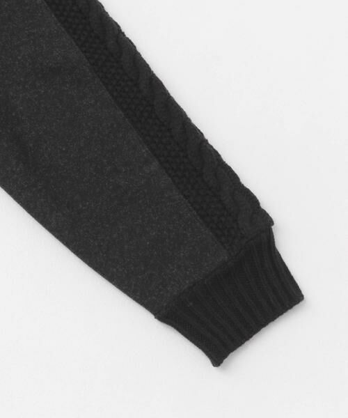 Sonny Label / サニーレーベル ニット・セーター | ニット切替メルトンプルオーバー | 詳細10