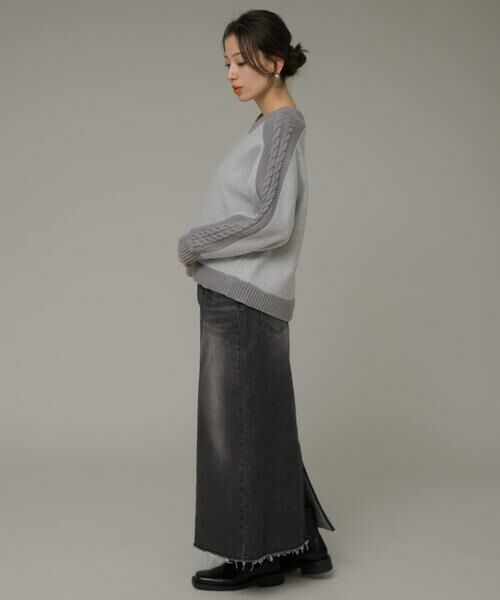 Sonny Label / サニーレーベル ニット・セーター | ニット切替メルトンプルオーバー | 詳細16