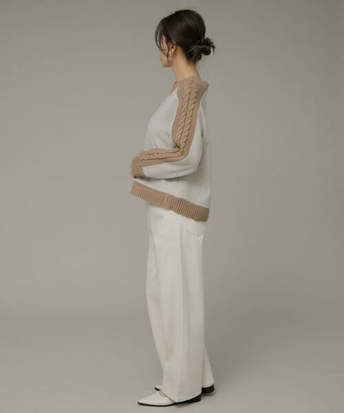 Sonny Label / サニーレーベル ニット・セーター | ニット切替メルトンプルオーバー | 詳細28