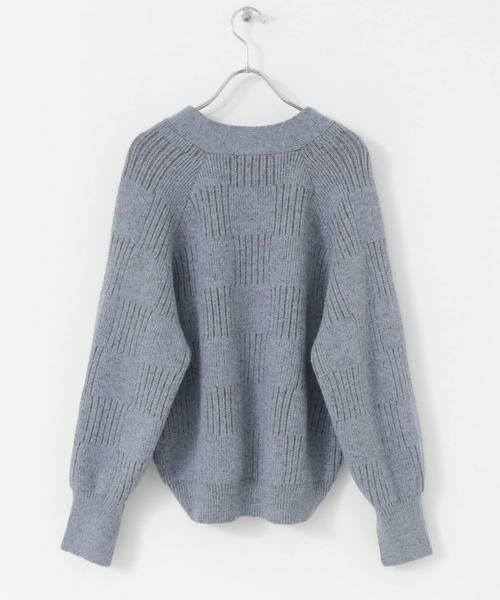 Sonny Label / サニーレーベル ニット・セーター | Vネック配色スクエアパターンニット | 詳細11