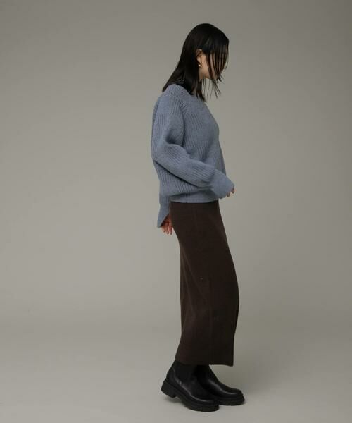 Sonny Label / サニーレーベル ニット・セーター | Vネック配色スクエアパターンニット | 詳細7