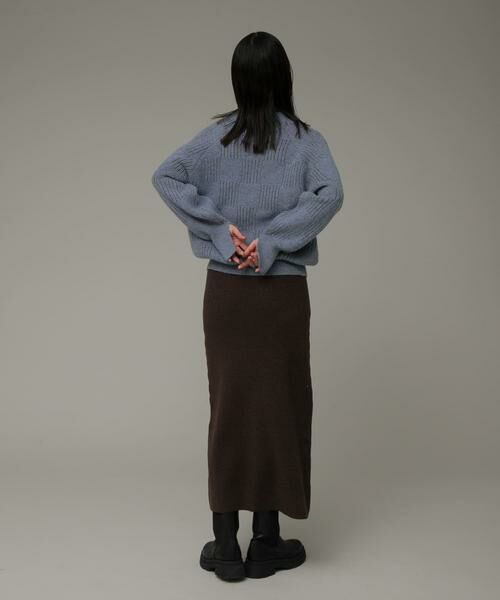 Sonny Label / サニーレーベル ニット・セーター | Vネック配色スクエアパターンニット | 詳細8