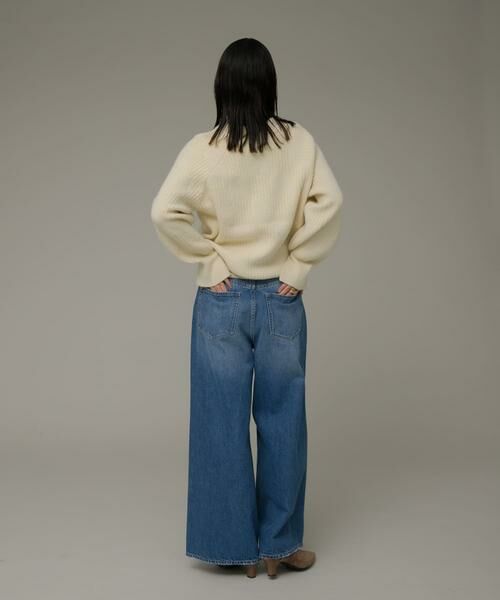 Sonny Label / サニーレーベル ニット・セーター | Vネック配色スクエアパターンニット | 詳細23