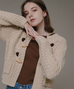 Sonny Label / サニーレーベル ニット・セーター | MIXケーブルクルーネックガウンニット