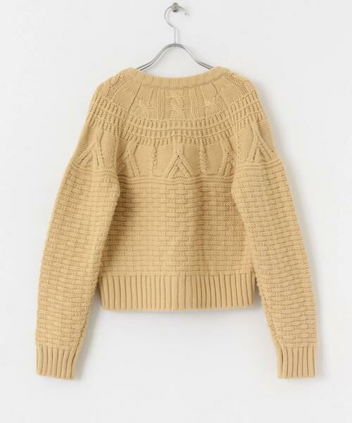 Sonny Label / サニーレーベル ニット・セーター | MIXケーブルクルーネックガウンニット | 詳細11