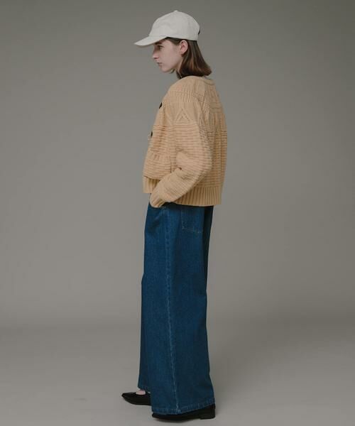 Sonny Label / サニーレーベル ニット・セーター | MIXケーブルクルーネックガウンニット | 詳細6