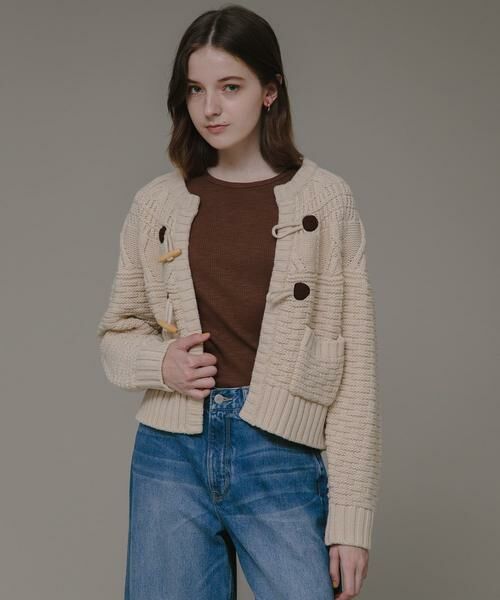 Sonny Label / サニーレーベル ニット・セーター | MIXケーブルクルーネックガウンニット | 詳細16