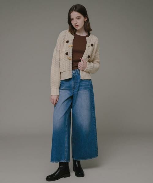 Sonny Label / サニーレーベル ニット・セーター | MIXケーブルクルーネックガウンニット | 詳細19