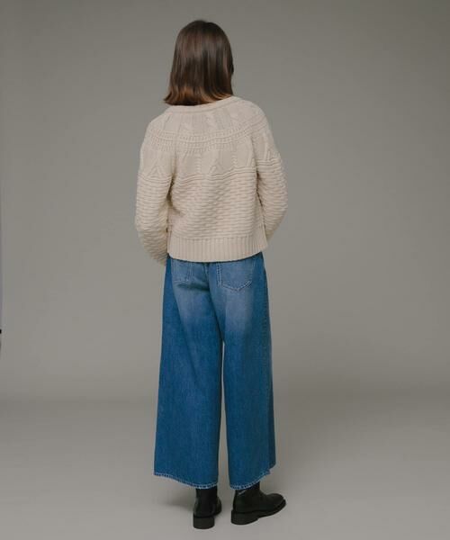 Sonny Label / サニーレーベル ニット・セーター | MIXケーブルクルーネックガウンニット | 詳細21