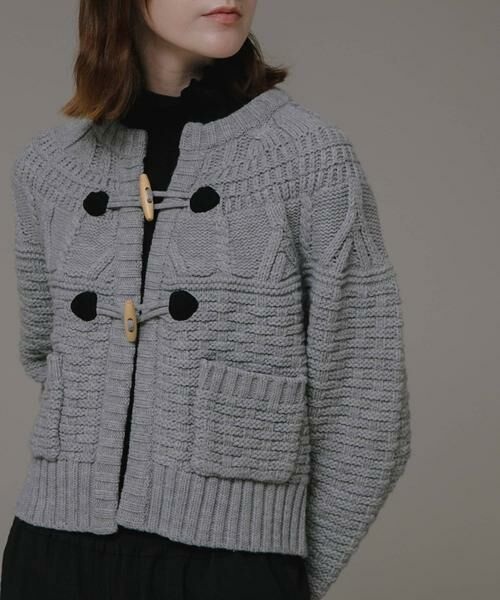 Sonny Label / サニーレーベル ニット・セーター | MIXケーブルクルーネックガウンニット | 詳細24