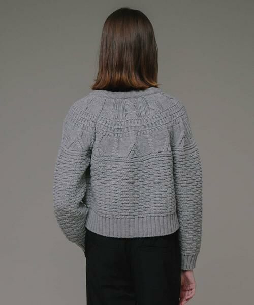 Sonny Label / サニーレーベル ニット・セーター | MIXケーブルクルーネックガウンニット | 詳細29