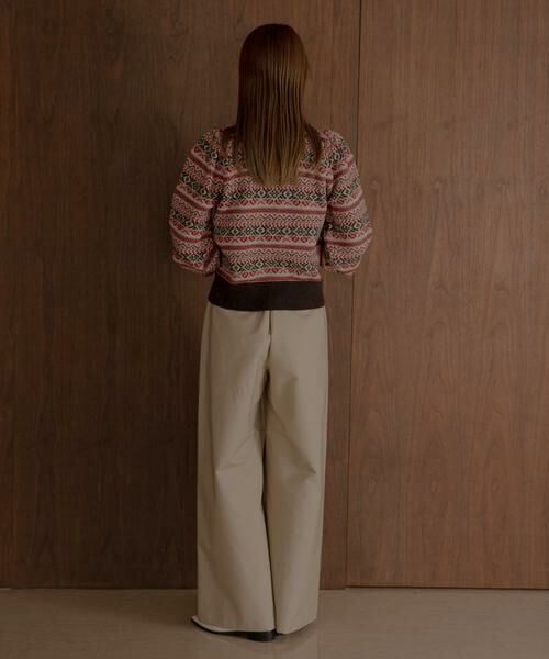 Sonny Label / サニーレーベル ニット・セーター | フェアアイル柄パフスリニットプルオーバー | 詳細7