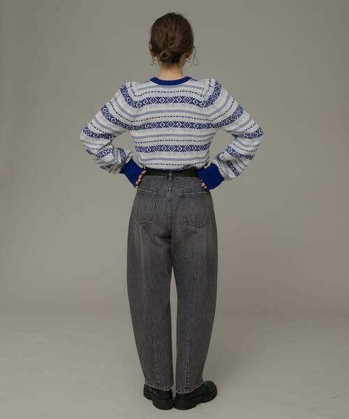 Sonny Label / サニーレーベル ニット・セーター | フェアアイル柄パフスリニットプルオーバー | 詳細17