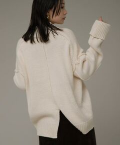 Sonny Label / サニーレーベル ニット・セーター | バックスリットバルキーニットプルオーバー