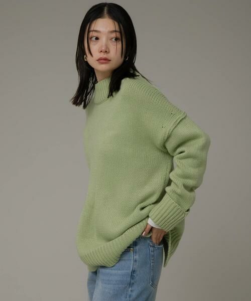 Sonny Label / サニーレーベル ニット・セーター | バックスリットバルキーニットプルオーバー | 詳細3