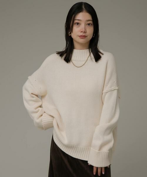 Sonny Label / サニーレーベル ニット・セーター | バックスリットバルキーニットプルオーバー | 詳細10