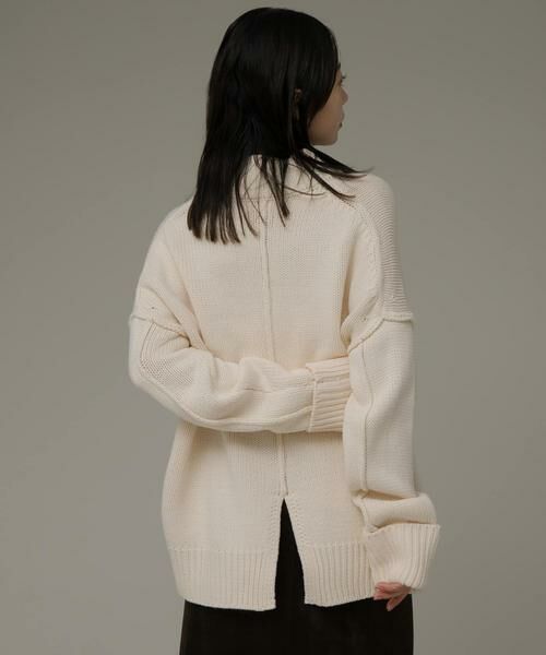 Sonny Label / サニーレーベル ニット・セーター | バックスリットバルキーニットプルオーバー | 詳細13