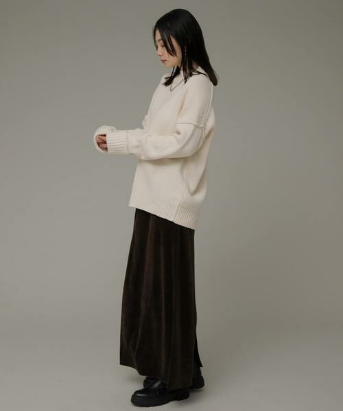 Sonny Label / サニーレーベル ニット・セーター | バックスリットバルキーニットプルオーバー | 詳細15