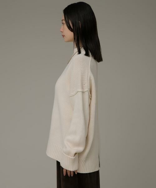 Sonny Label / サニーレーベル ニット・セーター | バックスリットバルキーニットプルオーバー | 詳細18