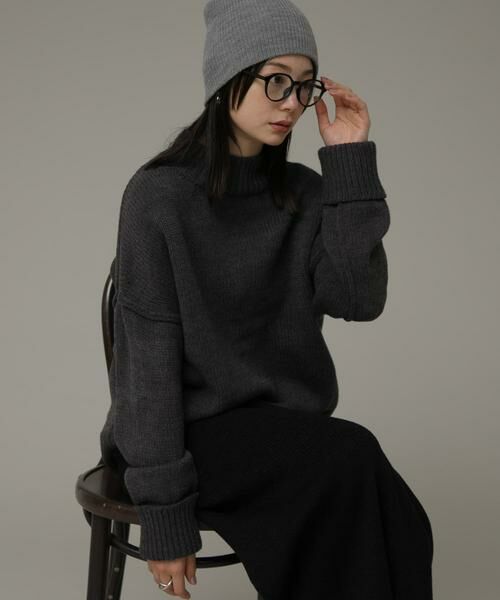 Sonny Label / サニーレーベル ニット・セーター | バックスリットバルキーニットプルオーバー | 詳細22