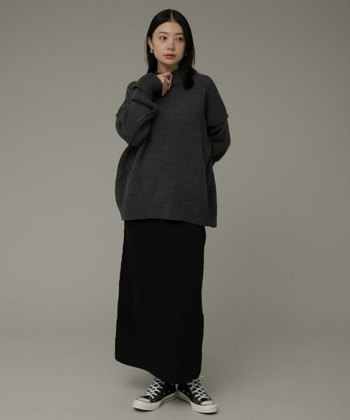 Sonny Label / サニーレーベル ニット・セーター | バックスリットバルキーニットプルオーバー | 詳細26