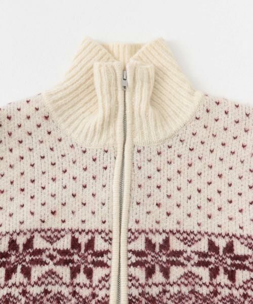 Sonny Label / サニーレーベル ニット・セーター | ノルディック柄ブルゾンニット | 詳細14