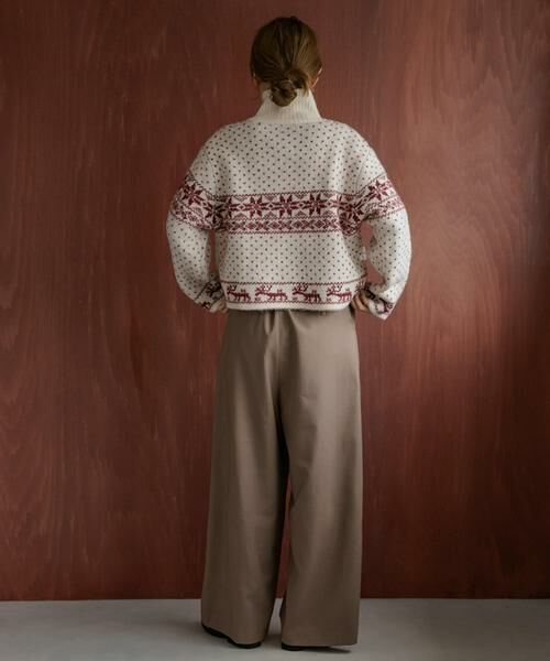 Sonny Label / サニーレーベル ニット・セーター | ノルディック柄ブルゾンニット | 詳細9