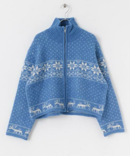Sonny Label / サニーレーベル ニット・セーター | ノルディック柄ブルゾンニット | 詳細24