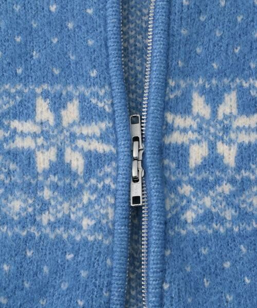 Sonny Label / サニーレーベル ニット・セーター | ノルディック柄ブルゾンニット | 詳細25