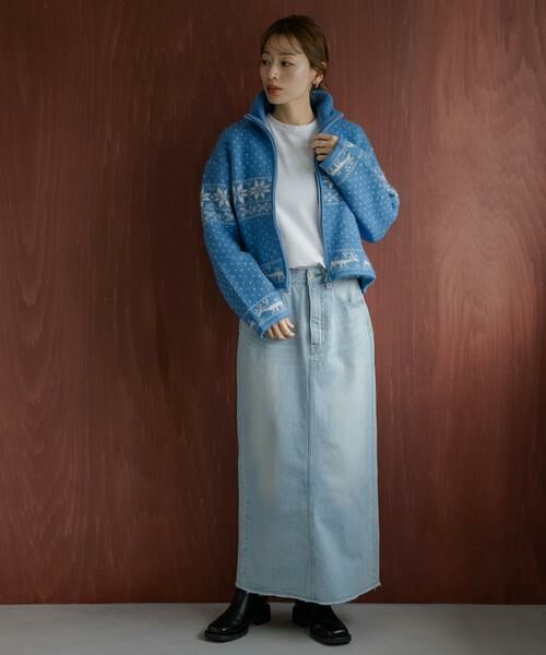 Sonny Label / サニーレーベル ニット・セーター | ノルディック柄ブルゾンニット | 詳細21