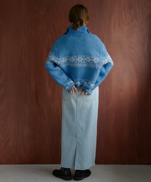 Sonny Label / サニーレーベル ニット・セーター | ノルディック柄ブルゾンニット | 詳細23