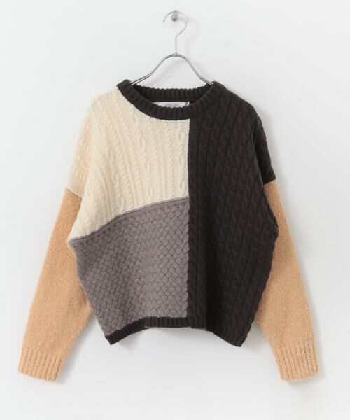 Sonny Label / サニーレーベル ニット・セーター | パッチワーク柄編みニットプルオーバー | 詳細10