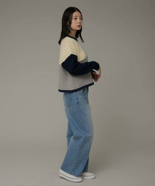 Sonny Label / サニーレーベル ニット・セーター | パッチワーク柄編みニットプルオーバー | 詳細21