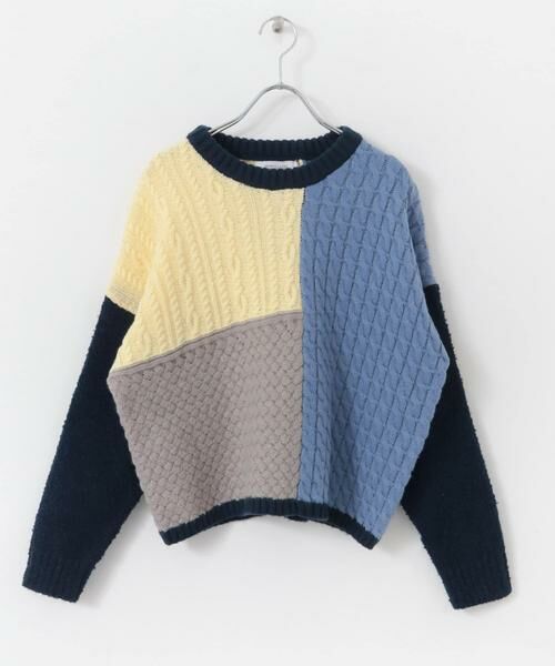 Sonny Label / サニーレーベル ニット・セーター | パッチワーク柄編みニットプルオーバー | 詳細22