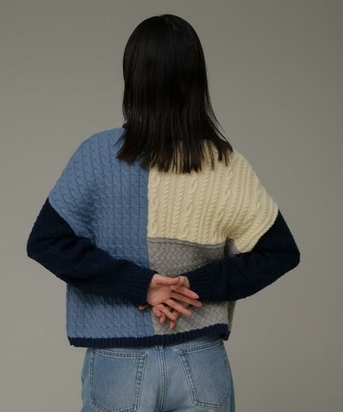 Sonny Label / サニーレーベル ニット・セーター | パッチワーク柄編みニットプルオーバー | 詳細17