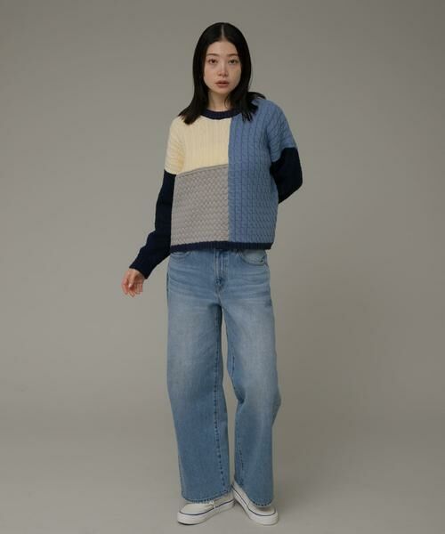 Sonny Label / サニーレーベル ニット・セーター | パッチワーク柄編みニットプルオーバー | 詳細19