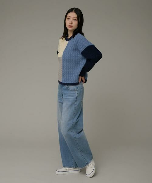 Sonny Label / サニーレーベル ニット・セーター | パッチワーク柄編みニットプルオーバー | 詳細20