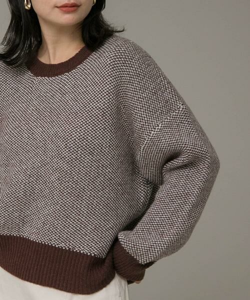 Sonny Label / サニーレーベル ニット・セーター | バーズアイジャガードニットプルオーバー | 詳細1