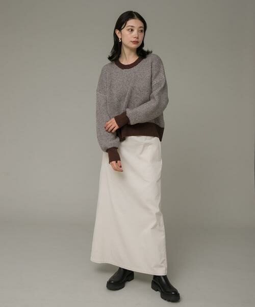 Sonny Label / サニーレーベル ニット・セーター | バーズアイジャガードニットプルオーバー | 詳細6