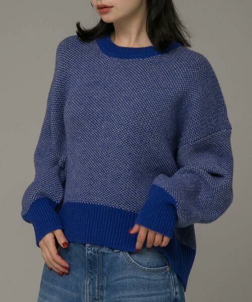 Sonny Label / サニーレーベル ニット・セーター | バーズアイジャガードニットプルオーバー | 詳細13