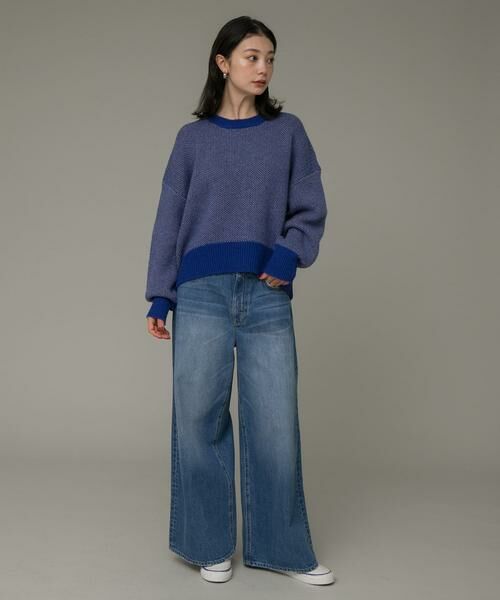 Sonny Label / サニーレーベル ニット・セーター | バーズアイジャガードニットプルオーバー | 詳細18