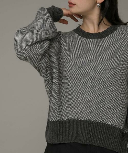 Sonny Label / サニーレーベル ニット・セーター | バーズアイジャガードニットプルオーバー | 詳細26