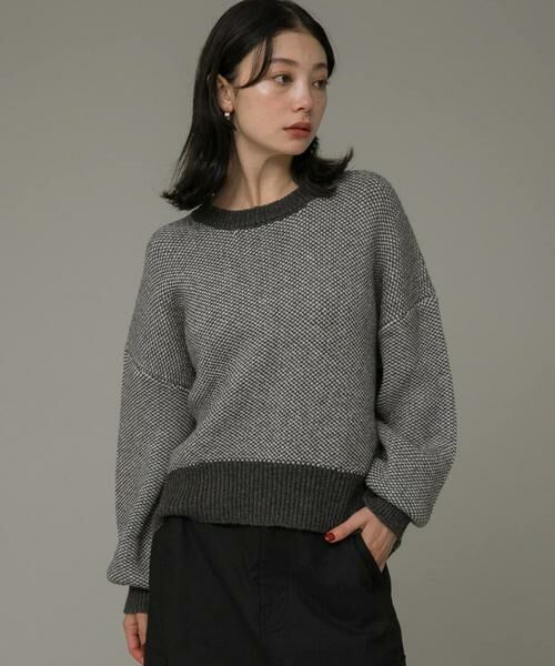 Sonny Label / サニーレーベル ニット・セーター | バーズアイジャガードニットプルオーバー | 詳細27