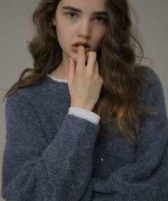 Sonny Label / サニーレーベル ニット・セーター | スパンコールループニットプルオーバー